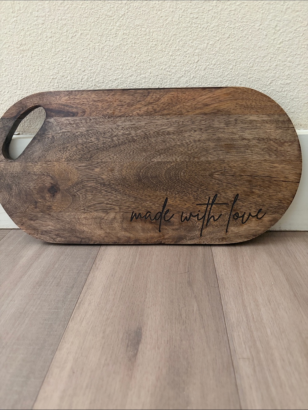 Made With Love Acacia Wood Serving & Cutting Board - Brown